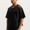 Leather Mesh Tee