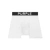 Purple Brand Boxer Brief Single - White