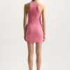 Wordmark Rib Cut Out Dress